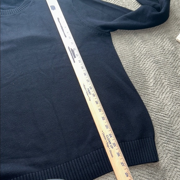 Suitsupply Men's Crewneck Long Sleeve Sweater 100% Cotton Black Size  XL - Picture 9 of 10